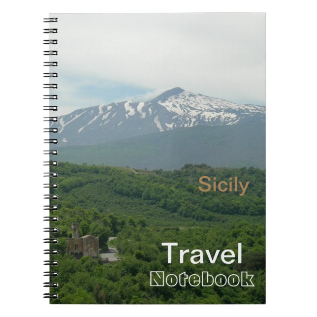 Cuaderno Portátil Sicily Travel Destination (Frente)