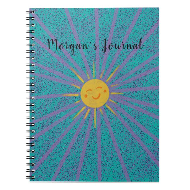 Cuaderno Portátil Starburst y Sunshine personalizado (Frente)