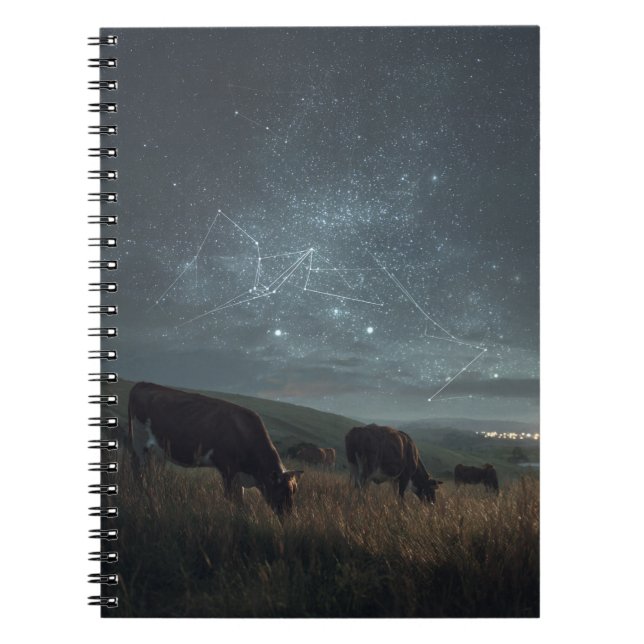 Cuaderno Portátil Starry Field Cosmic Cow (Frente)