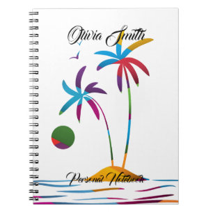 Cuaderno Portátil Sunrise Tropical Beach Multicolor