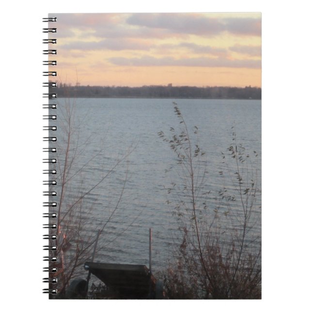 Cuaderno Portátil Sunset Lake Shore (Frente)
