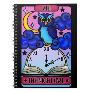Cuaderno Portátil Tarot de búho nocturno