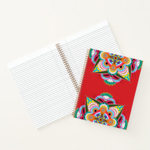 Cuaderno Portátil Tiger Dragon Mandala 8.5x11