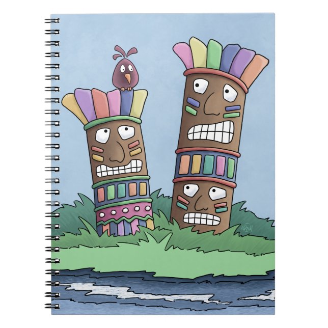Cuaderno Portátil Tiki Bird Rosebud (Frente)