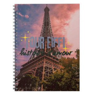Cuaderno Portátil Tour Eiffel - Romance parisino en París