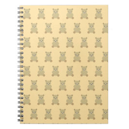 Cuaderno Portátil tradicional de oso de peluche