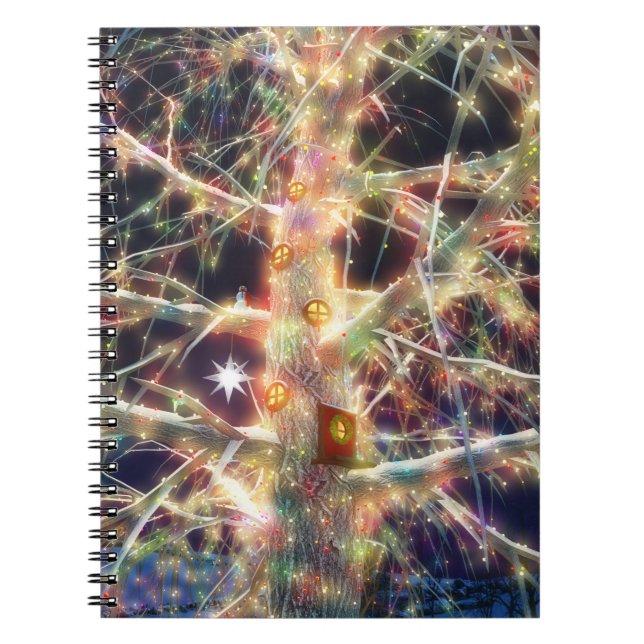 Cuaderno Portátil Treehouse para navidades (Frente)