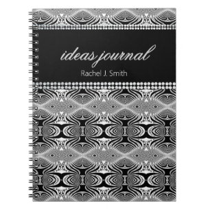 Cuaderno Portátil Trippy de Ideas con Nombre Personalizado