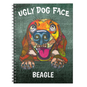 Cuaderno Portátil único Beagle feo para perro