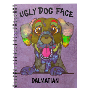 Cuaderno Portátil único de perro feo dálmata