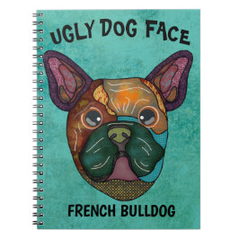 Cuaderno Portátil único de perro feo de Bulldog francés