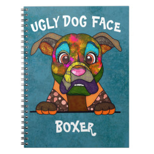 Cuaderno Portátil único para perro feo Boxer