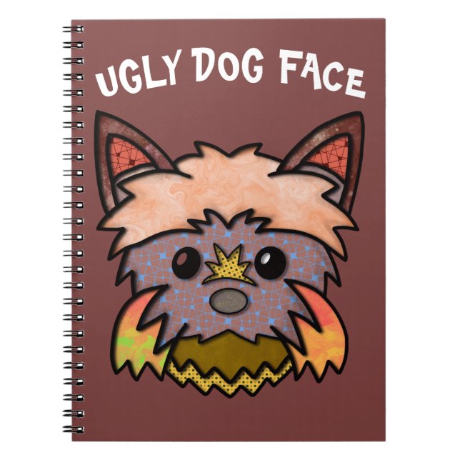 Cuaderno Portátil único y feo para perros (Frente)