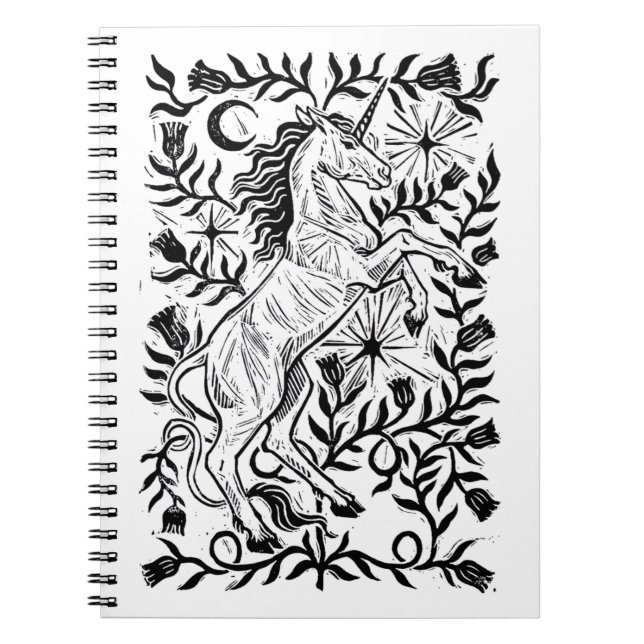 Cuaderno Portátil Unicorn Lore - Diario Fantasy Unicorn (Frente)