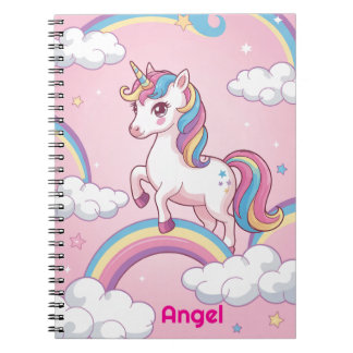 Cuaderno Portátil unicornio personalizado - Jo arcoiris mág