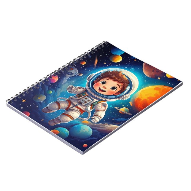 Cuaderno Portátil - Viaje espacial (Lado Izquierdo)