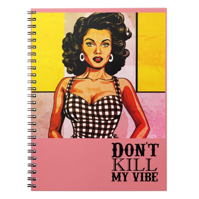 Cuaderno Portátil Vibe de época (Frente)