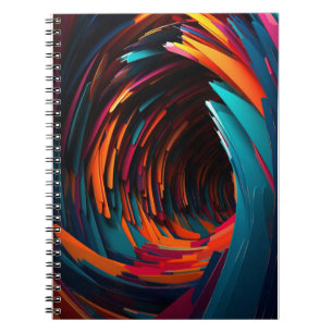 Cuaderno Portátil vibrante de túnel de espiral