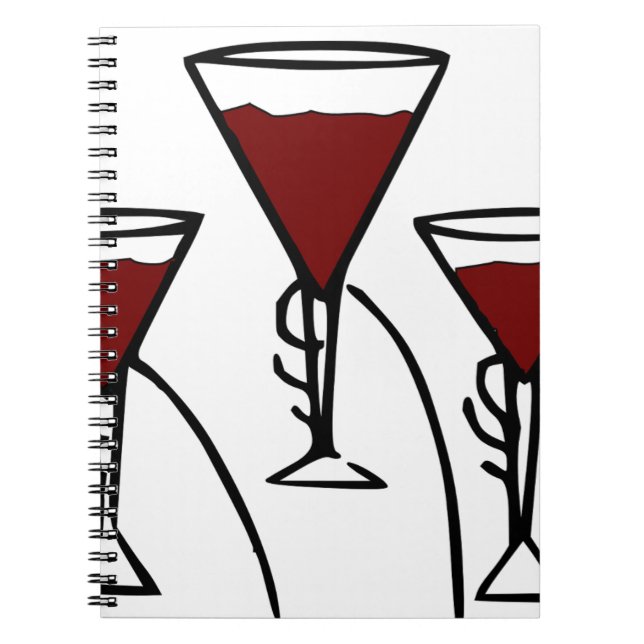 Cuaderno Portátil Vino (Frente)