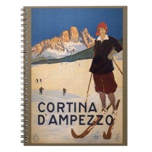 Cuaderno Portátil vintage italiano Alpes italiano
