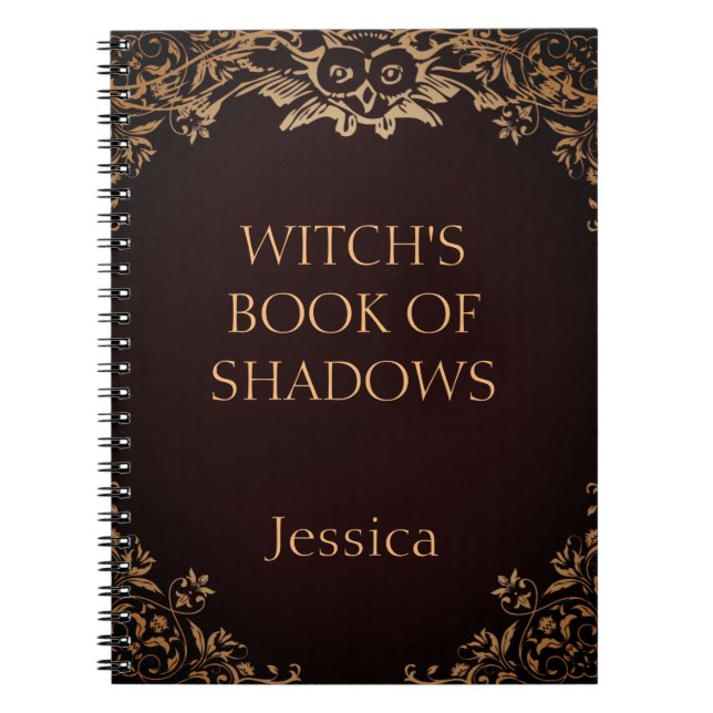Cuaderno Portátil Wicca Personalizado Libro De Sombras (Frente)
