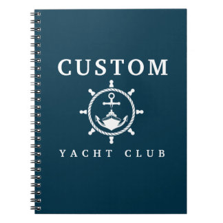 Cuaderno Portátil Yacht de nombre personalizado, registro d