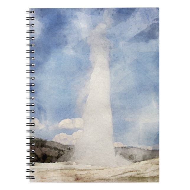Cuaderno Portátil Yellowstone, Diario del Parque Nacional (Frente)