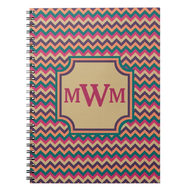 Cuaderno Portátil Zigzag tropical (Frente)