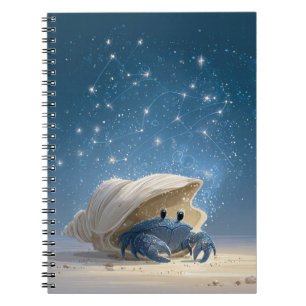 Cuaderno Portátil Zodiaco para el Cáncer - Cangrejo Celesti