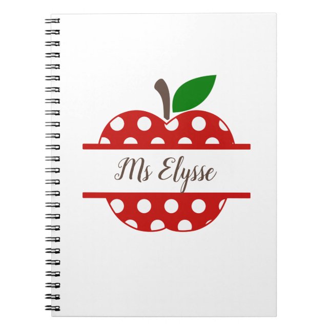 Cuaderno Portátiles de agradecimiento del profesor - Apple  (Frente)