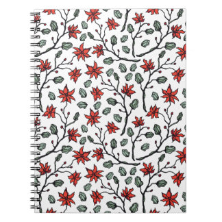 Cuaderno Portátiles de espiral de flores para marcadores de