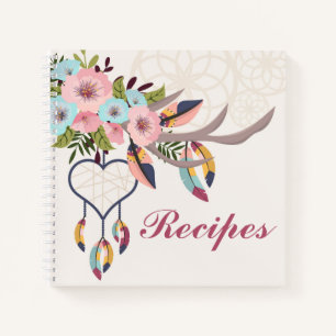 Cuaderno Portátiles de recetas bohemias