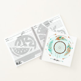 Cuaderno Portátiles de recetas bohemias personalizados
