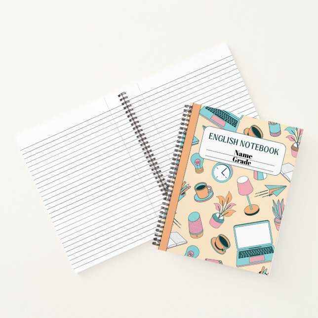 Cuaderno Portátiles en inglés de personalizable (Interior)