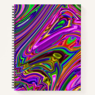Cuaderno Portátiles espirales - Psicodélico #9