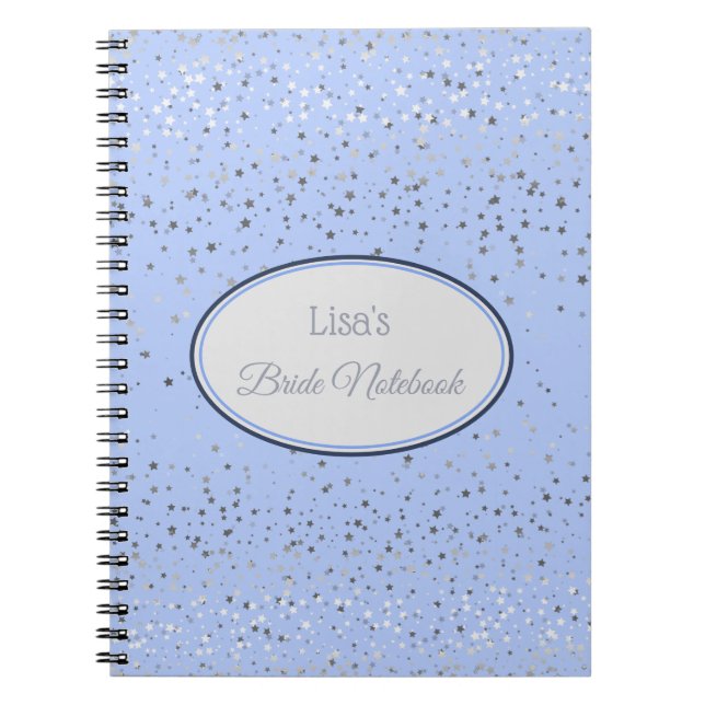 Cuaderno Portátiles-novias Petite Stars Blues (Frente)