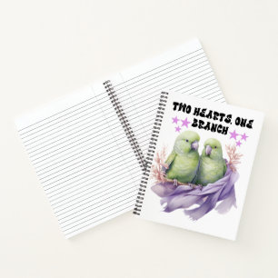 Cuaderno Portátiles y almohadillas de escritura - Dos loros