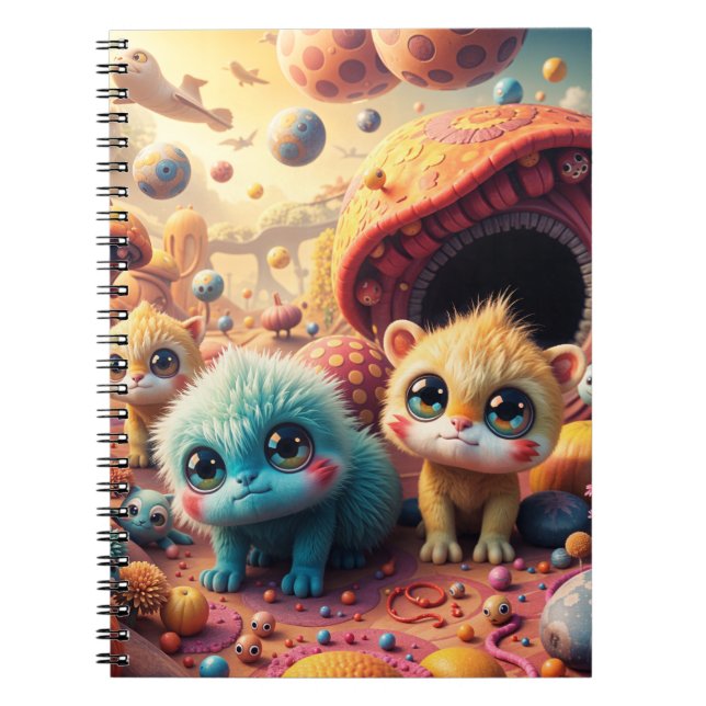 Cuaderno Portátiles y diarios Whisker Wonderland (Frente)