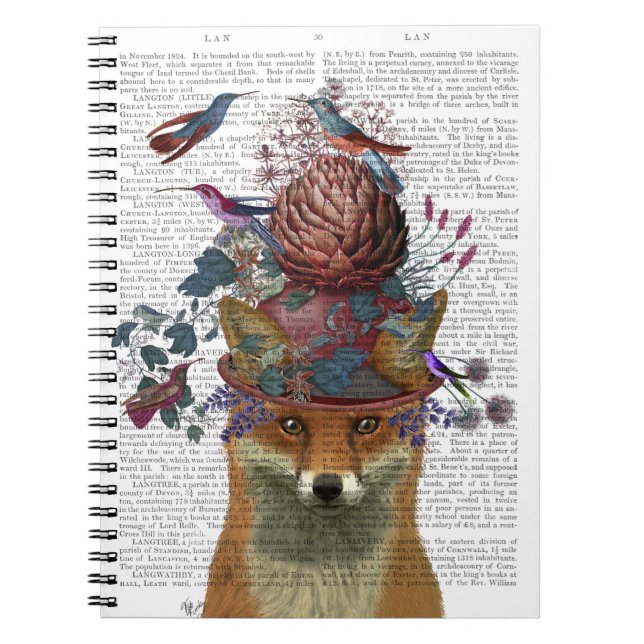 Cuaderno Portero de aves Fox con Artichoke (Frente)