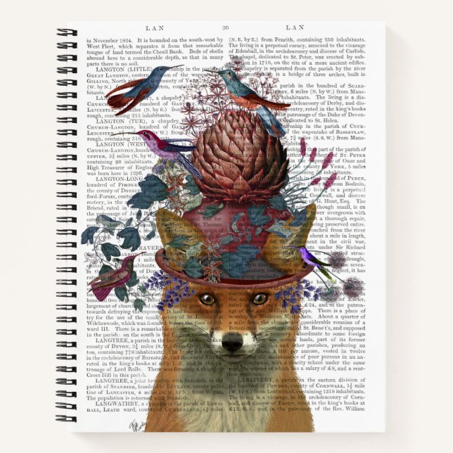 Cuaderno Portero de aves Fox con Artichoke (Anverso)