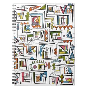 Cuaderno Portland-Arte geométrico moderno caprichoso