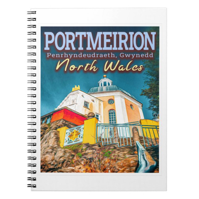 CUADERNO PORTMEIRION - PENRHYNDEUDRAETH GWYNEDD NORWALES (Frente)