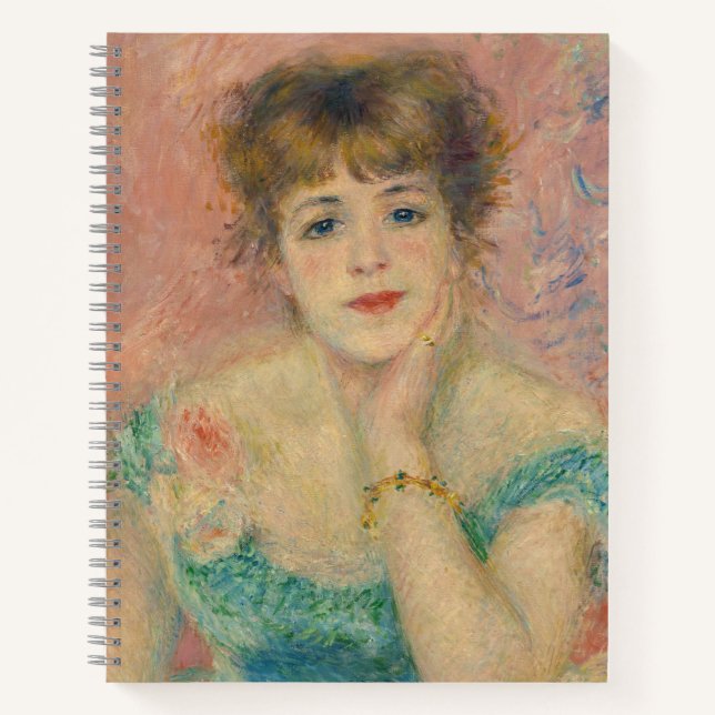Cuaderno Portrait of Actress Jeanne Samary, Auguste Renoir (Anverso)