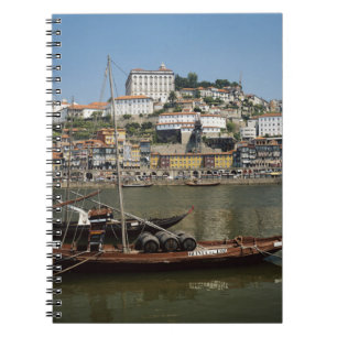 Cuaderno Portugal, Oporto, Barco con barriles de vino