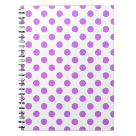 Cuaderno Pos de Lilac y de polka blanca