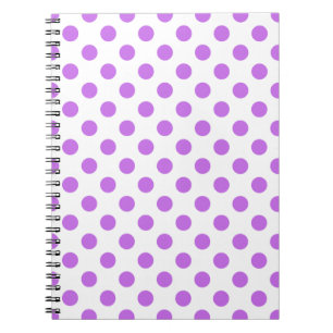 Cuaderno Pos de Lilac y de polka blanca