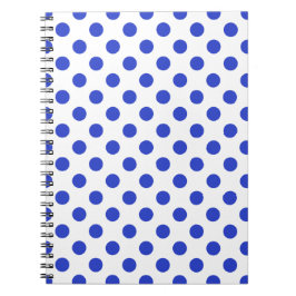 Cuaderno Pos reales de polka azul