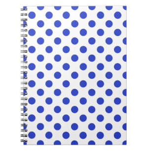 Cuaderno Pos reales de polka azul