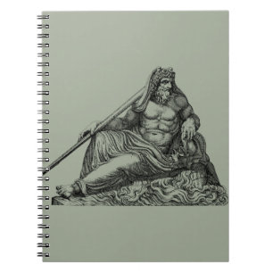 Cuaderno Poseidon Neptune greek, percy jackson, athena