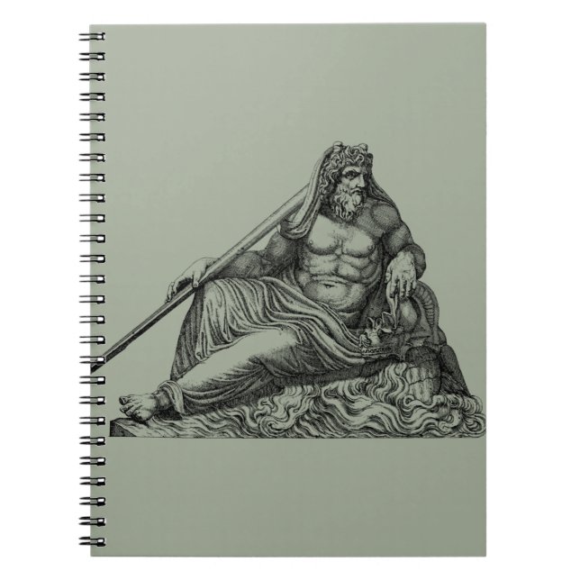 Cuaderno Poseidon Neptune greek, percy jackson, athena (Frente)